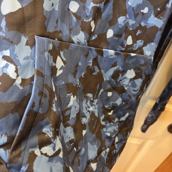 Under Armour Boys' Armour Fleece Camo Hoodie Youth Large Black Blue Activewear - Picture 4 of 8